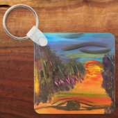 Porte-clés Dessin à la main Horizon Emouvant  (Recto)