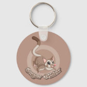 Porte-clés Dessin animé chaud de sugar glider (Verso)