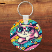 Porte-clés Dessin animé de chat Meaw (Recto)