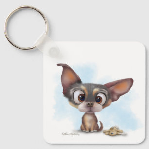 Porte-clés Dessin animé de chiot Chihuahua mignon