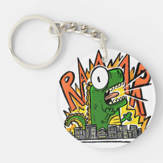 Porte-clés Dessin animé de dinosaure rugissant