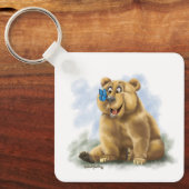 Porte-clés Dessin animé de papillon et d'ours (Recto)