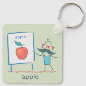 Porte-clés Dessin animé de professeur Apple Fun Learning Alph (Dos)