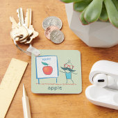Porte-clés Dessin animé de professeur Apple Fun Learning Alph