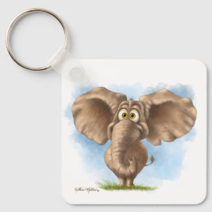 Porte-clés Dessin animé d'éléphant mignon