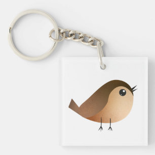 Porte-clés Dessin Animé d'Oiseau Moineau
