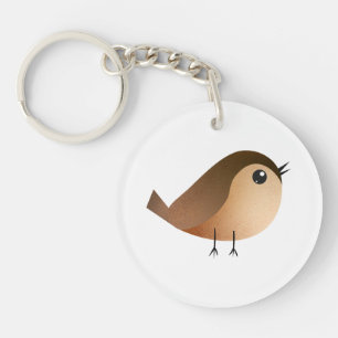 Porte-clés Dessin animé d'oiseau moineau