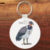 Porte-clés dessin animé d'oiseau vautour du roi (Recto)