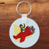 Porte-clés dessin animé manchot volant (Verso)