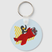 Porte-clés dessin animé manchot volant (Verso)