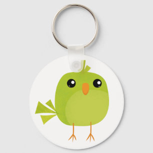 Porte-clés Dessin Animé Oiseau Vert