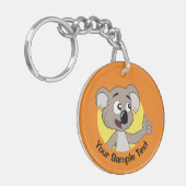 Porte-clés dessin animé ours koala (Devant gauche)