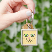 Porte-clés Dessin animé visage drôle de chat-29034 (main)