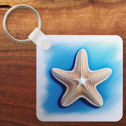 Porte-clés Dessin Crayon Starfish (Recto)