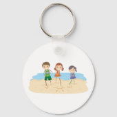 Porte-clés Dessin Dans Le Porte - clé De Sable (Verso)