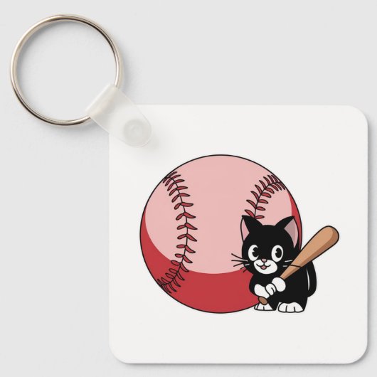 Porte-clés Dessin de baseball (Recto)