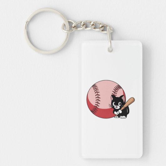 Porte-clés Dessin de baseball (Devant)
