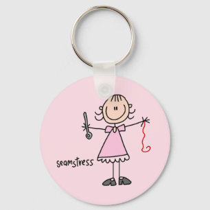 Porte-clés Dessin de bâton de couturière