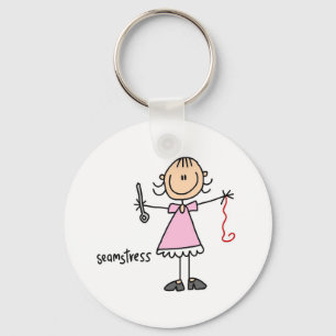 Porte-clés Dessin de bâton de couturière