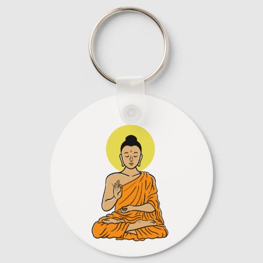 Porte-clés Dessin de Bouddha Buddhism.net (Recto)