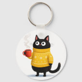 Porte-clés dessin de chat (Recto)