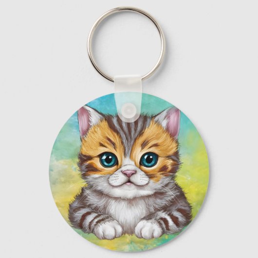 Porte-clés Dessin de chat (Recto)