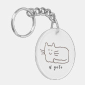 Porte-clés Dessin de chat El Gato Cartoon (Devant gauche)