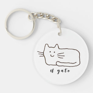 Porte-clés Dessin de chat El Gato Cartoon