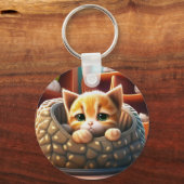 Porte-clés dessin de chaton (Recto)