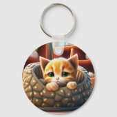 Porte-clés dessin de chaton (Verso)