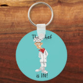 Porte-clés Dessin de Chef avec des paroles drôles (Recto)
