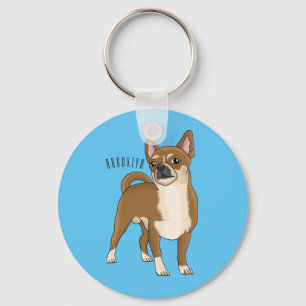 Porte-clés Dessin de Chihuahua pour chien