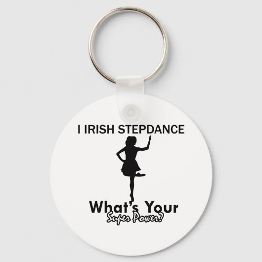 Porte-clés dessin de danse irish Step (Recto)