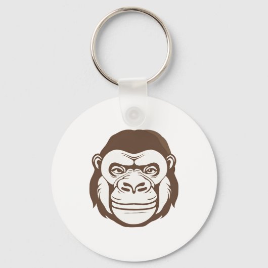 Porte-clés Dessin de dessin de Gorilla (Recto)