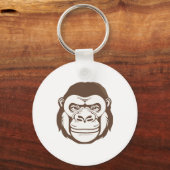 Porte-clés Dessin de dessin de Gorilla (Recto)