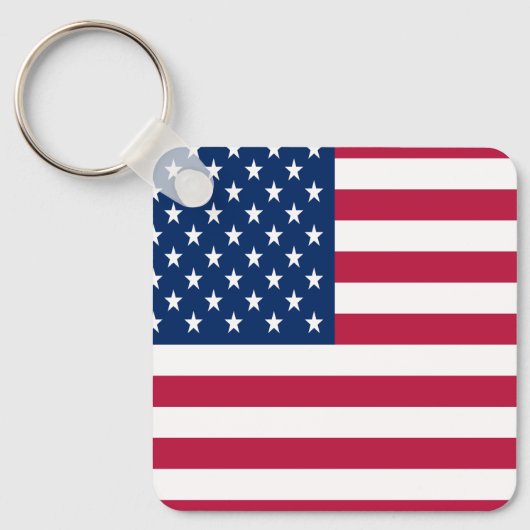 Porte-clés Dessin de fierté de drapeau américain USA (Recto)