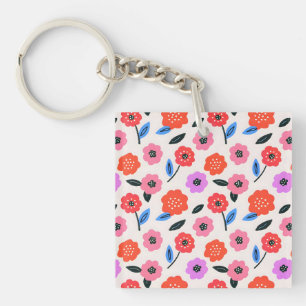 Porte-clés dessin de fleurs de Han