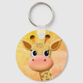 Porte-clés Dessin de Giraffe Bébé mignonne (Recto)