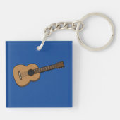 Porte-clés Dessin de guitare (Dos)
