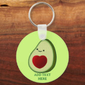 Porte-clés Dessin de l'Avocado Lover Cute (Recto)