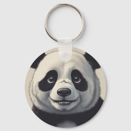 Porte-clés Dessin de Panda (Recto)