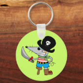 Porte-clés dessin de pirate (Recto)