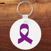 Porte-clés Dessin de ruban violet (Recto)
