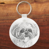 Porte-clés Dessin de Shih Tzu (Recto)