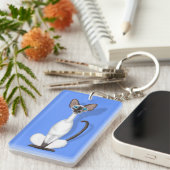 Porte-clés Dessin de Siamese (Devant droit)