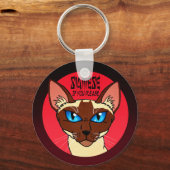 Porte-clés Dessin de Siamese peint (Recto)