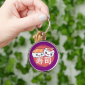 Porte-clés Dessin de sushi animé drôle (Main)
