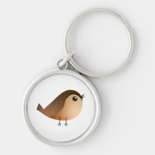 Porte-clés Dessin d'Oiseau de Bruant