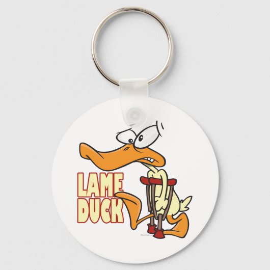 Porte-clés dessin drôle de canard boiteux (Recto)