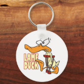 Porte-clés dessin drôle de canard boiteux (Recto)